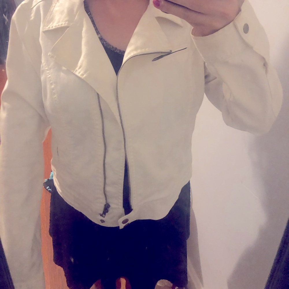 White “jean” jacket